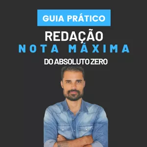 Imagem de capa para o Ebook Redação Nota Máxima - Guia Prático e Completo!