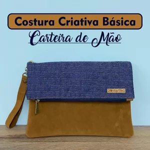 Imagem de capa para o Curso online Costura Criativa Básica: Carteira de Mão