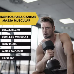 Imagem de capa para o Ebook Ganho de Massa Muscular