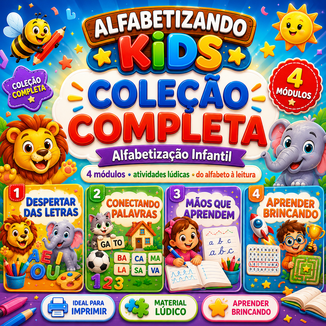 Imagem do curso Alfabetizando Kids - Coleção Completa