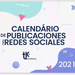 Imagem principal do produto Calendario de Publicaciones para Redes Sociales 2021