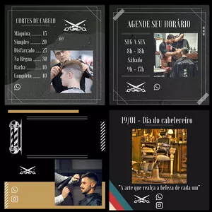 Imagem do curso InstaPack - BarberShop - 50 Posts + 50 Stories