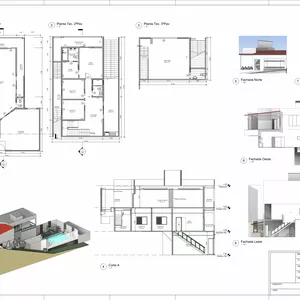 Imagem de capa para o Curso online Projeto em Revit  de  uma Casa 3 Pavimentos Terreno 10x30m  ( Em Declive) MANDO O ARQUIVO .RVT