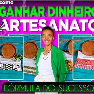 Imagem de capa para o Curso online Como GANHAR DINHEIRO com ARTESANATO 