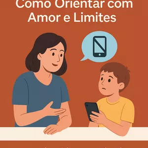 Imagem de capa para o Ebook Filhos e Celulares: Como Orientar com Amor e Limites