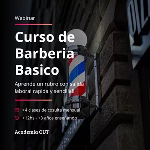 Imagen de portada para Curso online Curso de Barberia | Peluqueria Básico