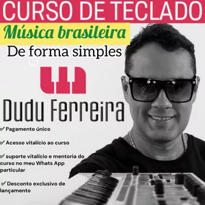 Imagem de Curso de teclado música brasileira de forma simples - Dudu Ferreira criado por Dudu Ferreira na hotmart