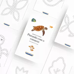 Imagem de capa para o Ebook Apostila de Atividades: Pintando com o Cotonete