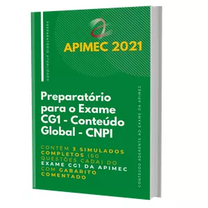 Imagem do curso CNPI: Preparatório para o Exame de Conteúdo Global - Contém 3 Simulados Completos (60 questões cada) do Exame CG1 da Apimec com Gabarito Comentado