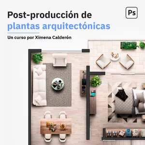 Imagem principal do produto Post-producción de plantas arquitectónicas