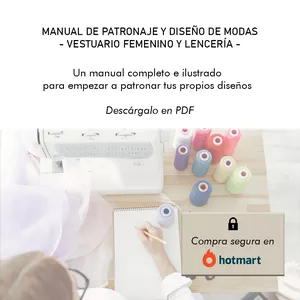 Imagen de portada para Ebook Manual de patronaje y diseño de modas en PDF de vestuario femenino y lencería