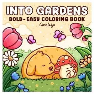 Cover image for Ebook Into Gardens coloring book