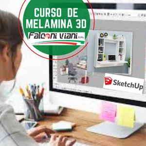 Imagen de portada para Curso online CURSO DE MELAMINA 3D FALCONI DISEÑO Y DESPIECE AUTOMÁTICO DE MUEBLES EN MELAMINA