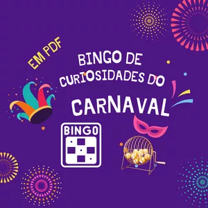 Imagem de capa para o Ebook BINGO EDUCACIONAL SOBRE O CARNAVAL