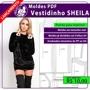 Imagem de capa para o Curso online Moldes PDF VESTIDINHO SHEILA