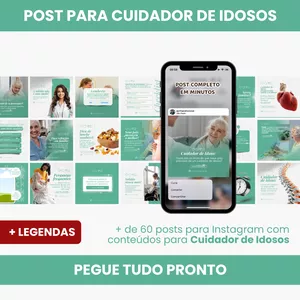 Imagem de PACK PARA CUIDADOR DE IDOSOS criado por Creative Packs Arts na hotmart
