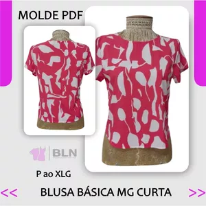 Imagem de capa para o Ebook BLUSA BÁSICA MG CURTA