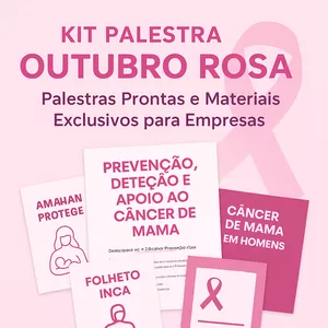 Imagem de capa para o Curso online KIT de Palestras e Materiais para a campanha Outubro Rosa