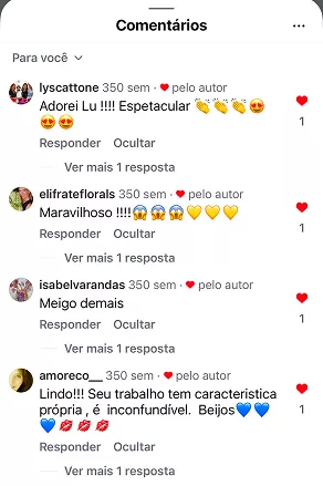 O que as clientes dizem, recomendações e testimonials do Curso Meu Primeiro Zoológico - Modele 25 Animais em Pasta Americana no Instagram