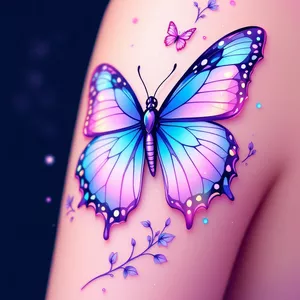 Imagem de capa para o Ebook Tatuagem de Borboleta: Uma  Análise Interdisciplinar de  Simbolismo e Percepção Social