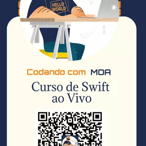 Imagem de capa para o Curso online Aprendendo Swift do básico ao avançado, totalmente em ViewCode com MVVM-C