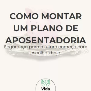 Imagem de capa para o Ebook Como Montar um Plano de Aposentadoria