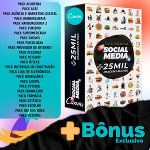 Imagem de capa para o Curso online Mega Pack Canva + de 500 Templates Editáveis + 30.000 imagens + Bônus Exclusivo | SUPER COMPLETO!!!