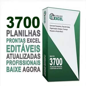 Imagem de capa para o Curso online 3700 Planilhas Prontas em Excel