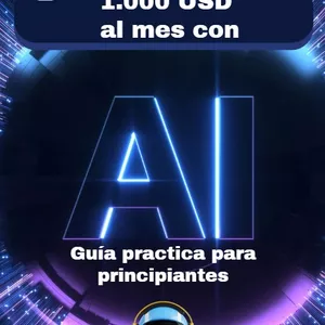 Imagen de portada para Ebook 1000 USD al Mes con IA, Guía Practica para Principiantes
