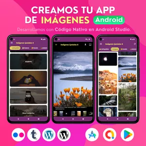 Imagen de portada para Curso online CREAMOS TU APP DE IMÁGENES con Android Studio 2025