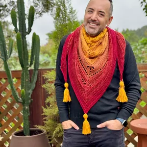 Curso Curso Xale Verbena - em crochê