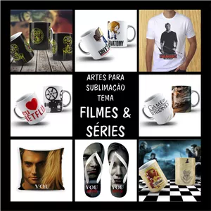 Imagem de capa para o Curso online ARTES PARA SUBLIMAÇÃO FILMES & SÉRIES + BRINDE: MOCK-UP CANECAS PSD + GABARITOS DE PORCELANA E POLÍMERO + MANUAL