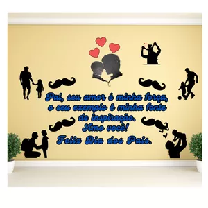 Imagem de capa para o Ebook PAINEL DECORATIVO DIA DOS PAIS SILHUETAS