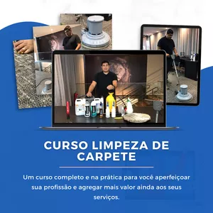 Imagem de capa para o Curso online Curso Profissional de Limpeza de Carpete