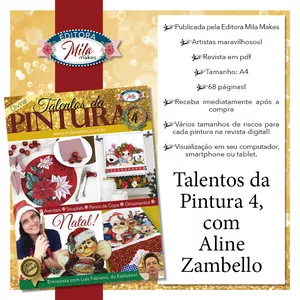 Imagem de capa para o Ebook REVISTA TALENTOS DA PINTURA 4 - ESPECIAL NATAL