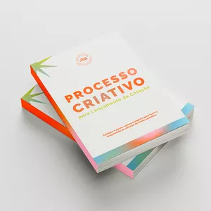 Imagem de capa para o Ebook E-book | Processo Criativo para Lançamento de Coleção