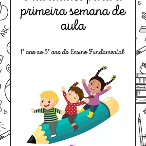 Imagem de capa para o Ebook ATIVIDADES PARA A PRIMEIRA SEMANA DE AULA