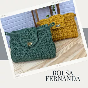 Bolsa Fernanda - Curso de Crochê