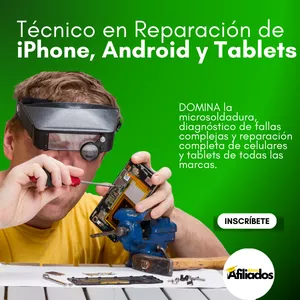 Imagen de portada para Curso online ▶ Técnico en Reparación de iPhone, Android y Tablets