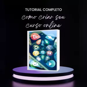 Imagem de capa para o Ebook Como criar seu curso online - passo a passo