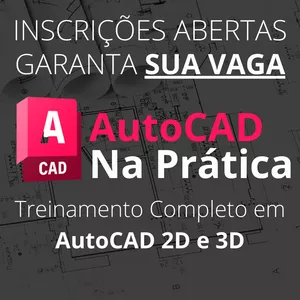 Imagem de AutoCad 2D 3D Para Construção Civil criado por AutoCAD na Prática na hotmart