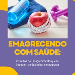 Imagem de capa para o Ebook Emagrecendo com saúde