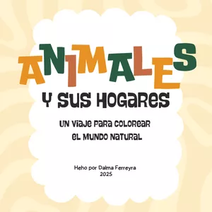 Imagen de portada para Ebook Animales y sus hogares para colorear