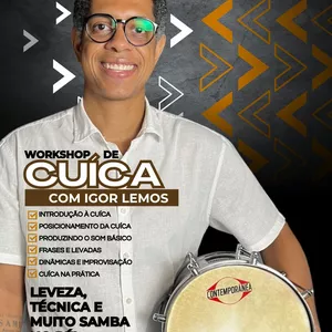 Imagem do curso Workshop de Cuíca com Igor Lemos