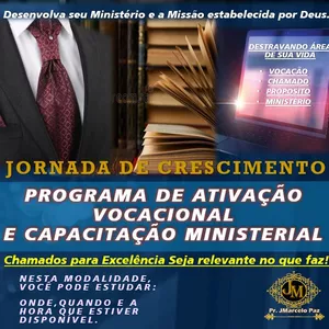 Imagem de capa para o Curso online PROGRAMA  DE ATIVAÇÃO VOCACIONAL E CAPACITAÇÃO MINISTERIAL
