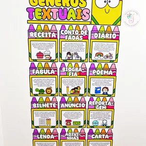 Imagem de capa para o Ebook cantinho dos gêneros textuais