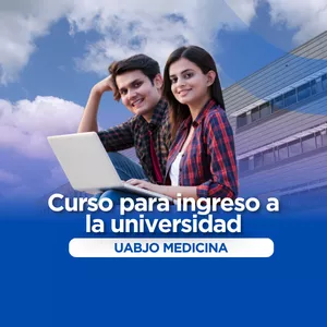 Imagen de portada para Curso online CURSO DE PREPARACIÓN PARA EXAMEN DE INGRESO A LA UNIVERSIDAD - UABJO MEDICINA 