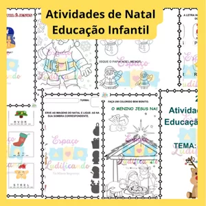 Imagem de capa para o Curso online 25 atividades de Natal para a Educação Infantil 