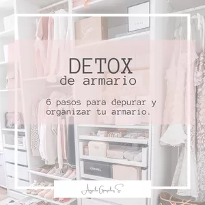 Imagen de portada para Ebook Detox De Armario.  Los 6 Pasos Para Depurar y Organizar Tu Armario