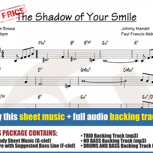 Cover image for Online course The Shadow of Your Smile (Sheet Music + Backing Tracks)